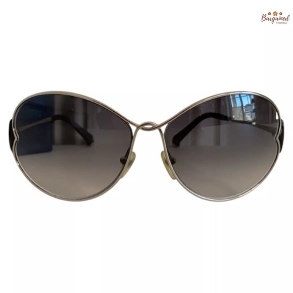 Authentic LOUIS VUITTON Silvertone Metal Frame Daisy Sunglasses - Z0261U - Picture 1 of 14
